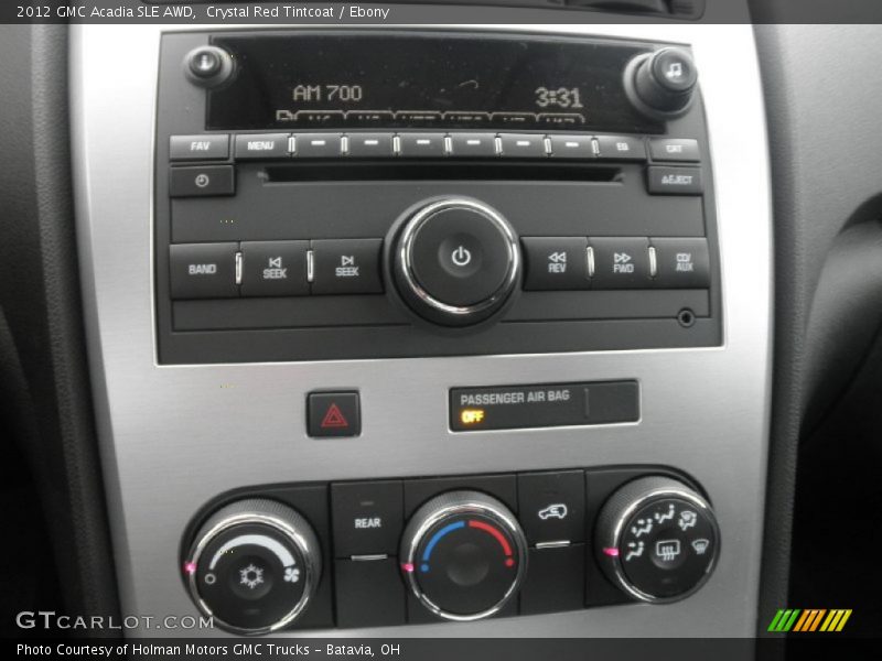 Crystal Red Tintcoat / Ebony 2012 GMC Acadia SLE AWD