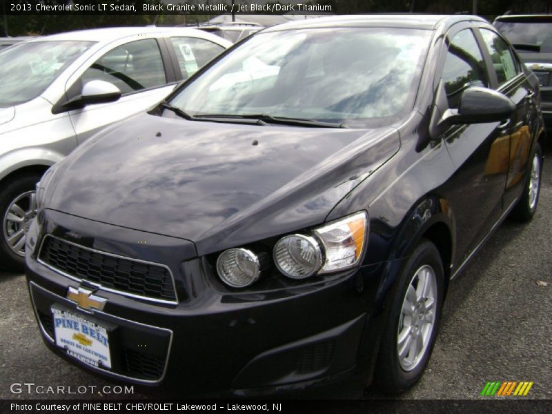 Black Granite Metallic / Jet Black/Dark Titanium 2013 Chevrolet Sonic LT Sedan