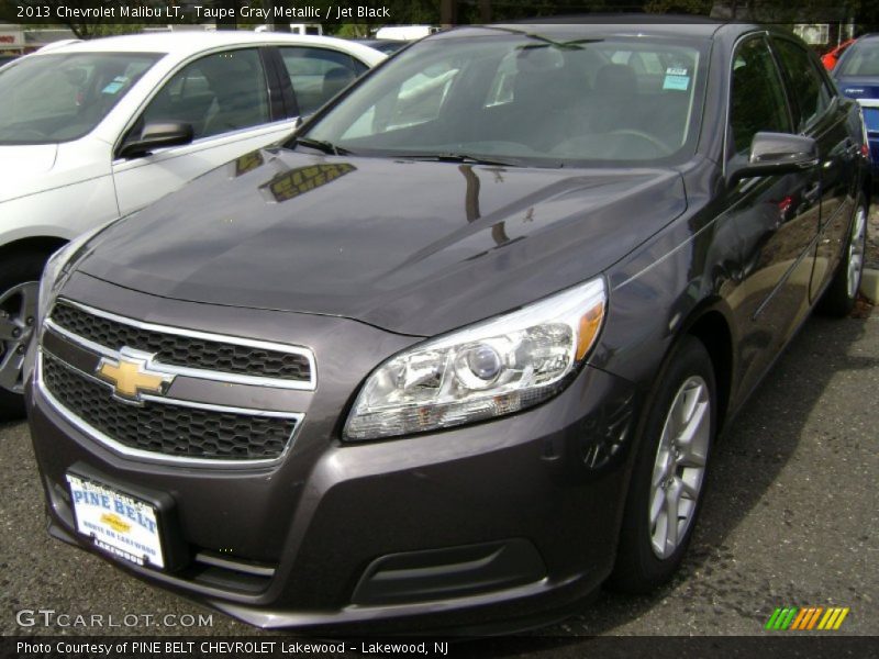 Taupe Gray Metallic / Jet Black 2013 Chevrolet Malibu LT