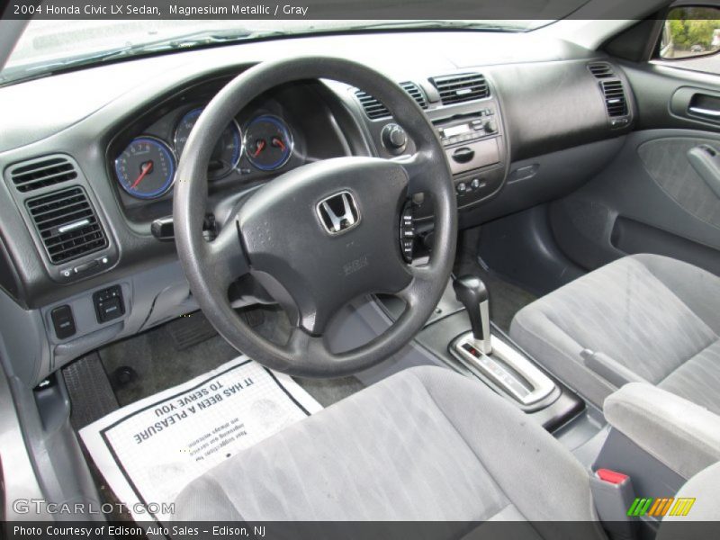 Magnesium Metallic / Gray 2004 Honda Civic LX Sedan