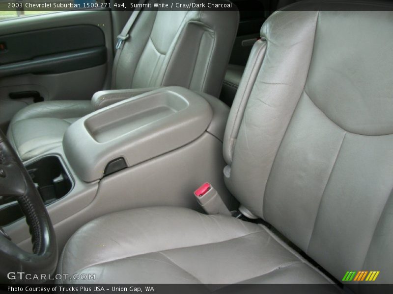 Summit White / Gray/Dark Charcoal 2003 Chevrolet Suburban 1500 Z71 4x4