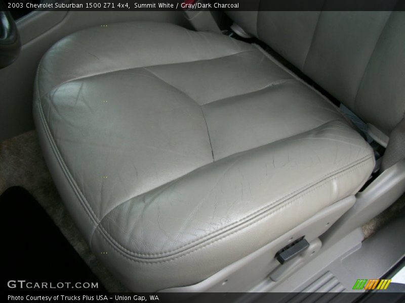 Summit White / Gray/Dark Charcoal 2003 Chevrolet Suburban 1500 Z71 4x4