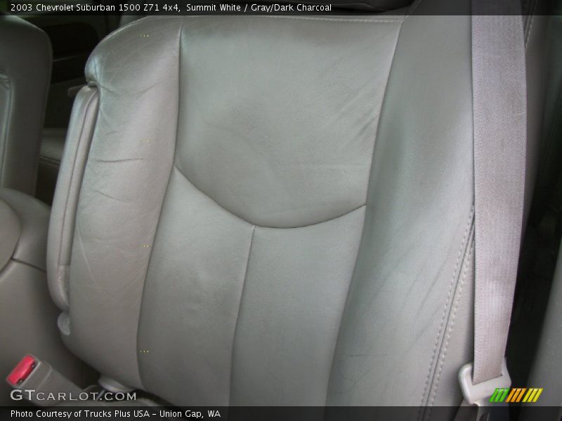Summit White / Gray/Dark Charcoal 2003 Chevrolet Suburban 1500 Z71 4x4