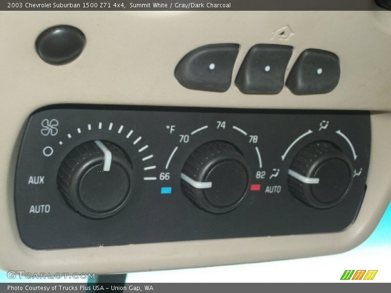 Controls of 2003 Suburban 1500 Z71 4x4