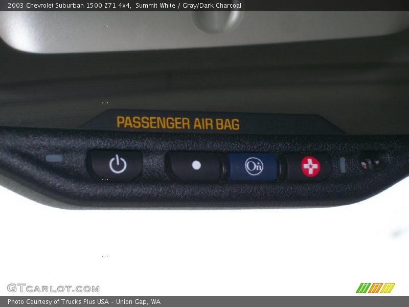 Summit White / Gray/Dark Charcoal 2003 Chevrolet Suburban 1500 Z71 4x4