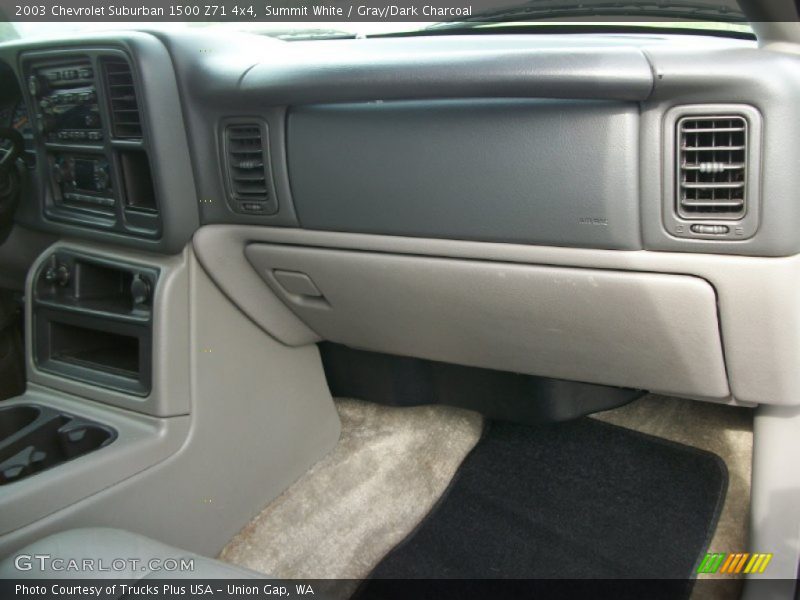 Summit White / Gray/Dark Charcoal 2003 Chevrolet Suburban 1500 Z71 4x4