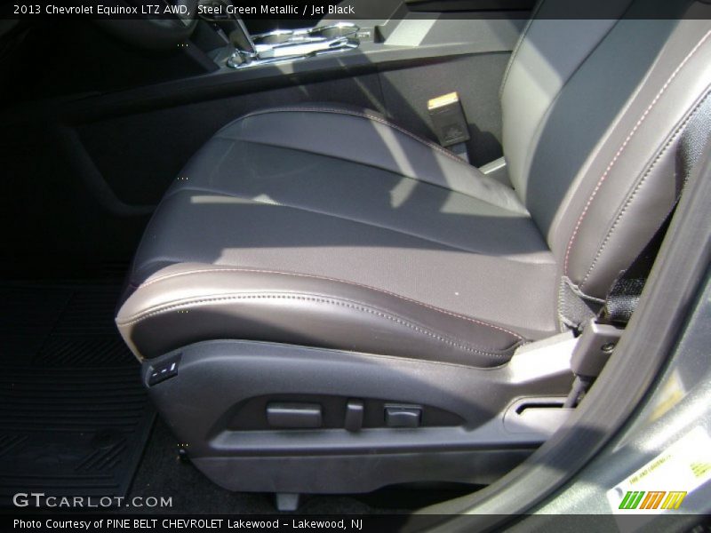 Steel Green Metallic / Jet Black 2013 Chevrolet Equinox LTZ AWD