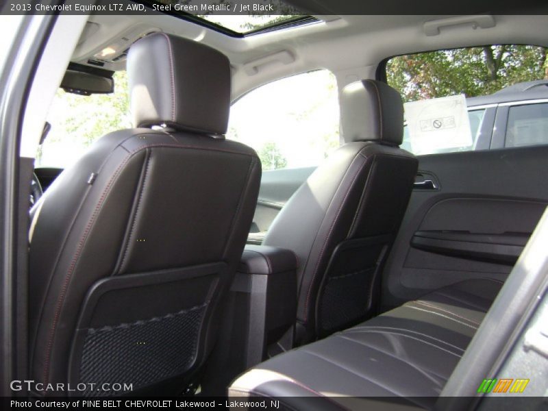 Steel Green Metallic / Jet Black 2013 Chevrolet Equinox LTZ AWD