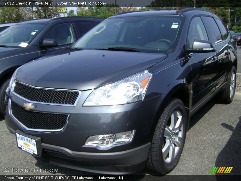 Cyber Gray Metallic / Ebony 2012 Chevrolet Traverse LT