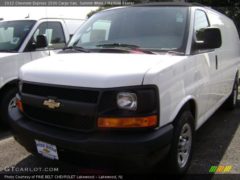 Summit White / Medium Pewter 2013 Chevrolet Express 1500 Cargo Van