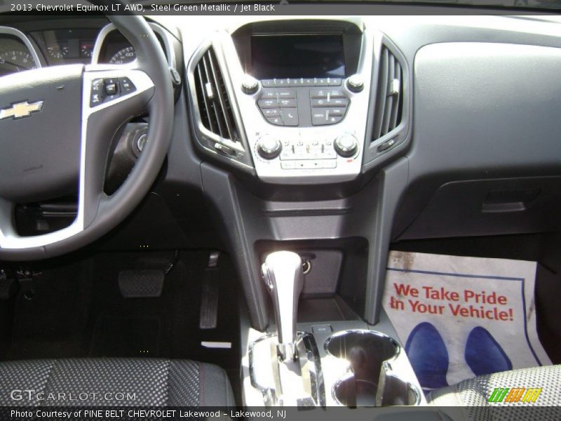 Steel Green Metallic / Jet Black 2013 Chevrolet Equinox LT AWD