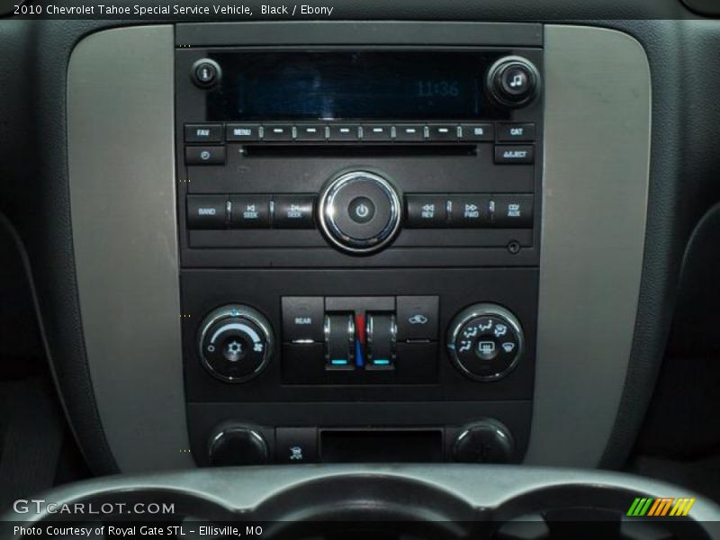 Controls of 2010 Tahoe Special Service Vehicle