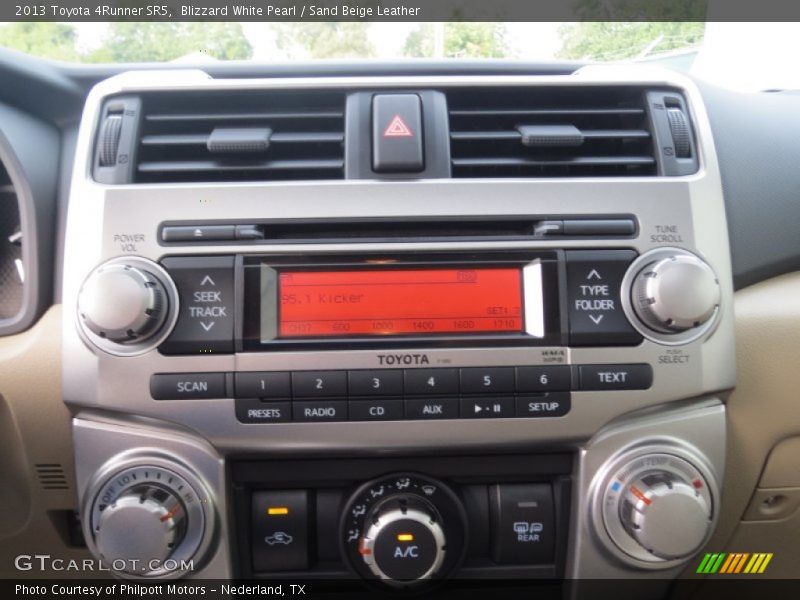 Blizzard White Pearl / Sand Beige Leather 2013 Toyota 4Runner SR5