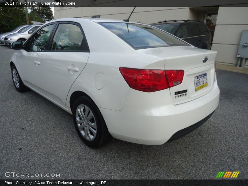 Clear White / Stone 2011 Kia Forte EX