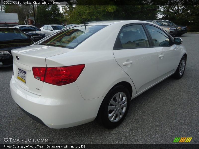 Clear White / Stone 2011 Kia Forte EX