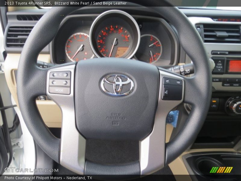 Blizzard White Pearl / Sand Beige Leather 2013 Toyota 4Runner SR5