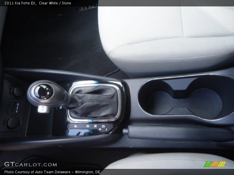 Clear White / Stone 2011 Kia Forte EX