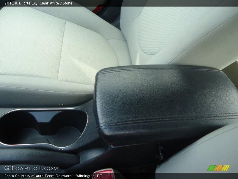 Clear White / Stone 2011 Kia Forte EX