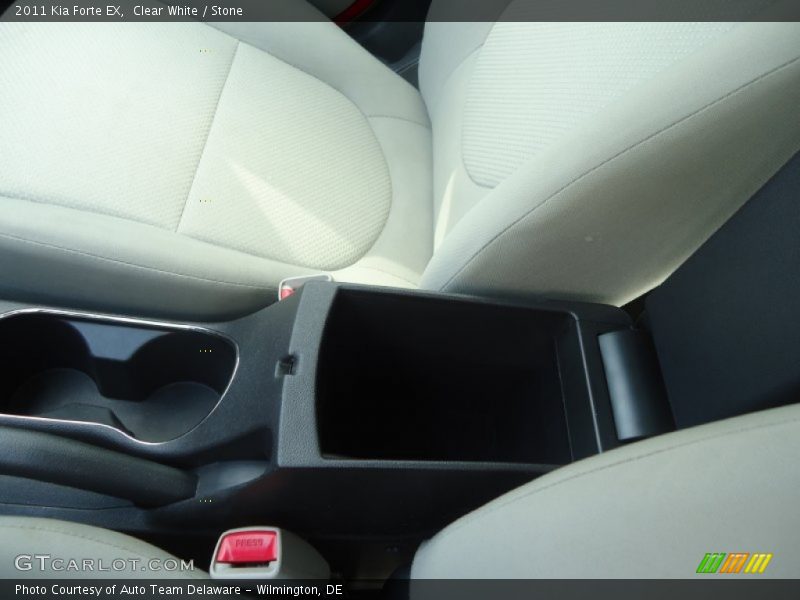 Clear White / Stone 2011 Kia Forte EX