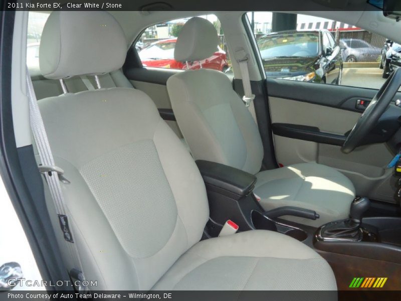 Clear White / Stone 2011 Kia Forte EX