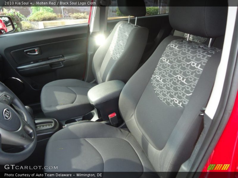 Molten Red / Black Soul Logo Cloth 2010 Kia Soul +