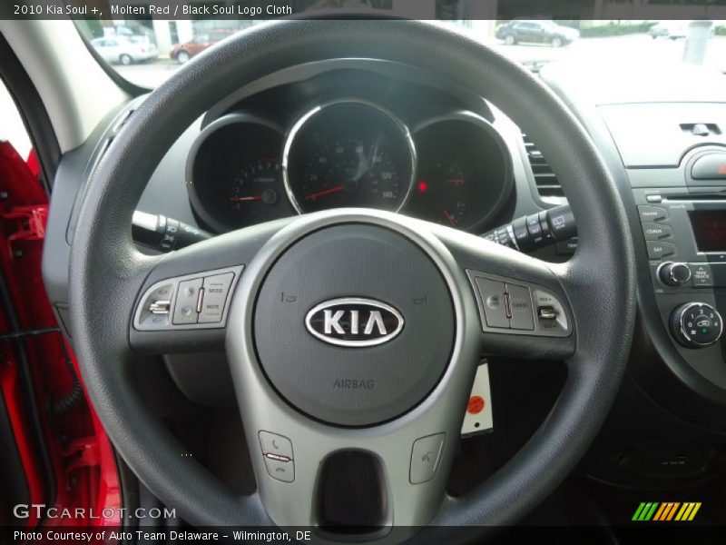 Molten Red / Black Soul Logo Cloth 2010 Kia Soul +