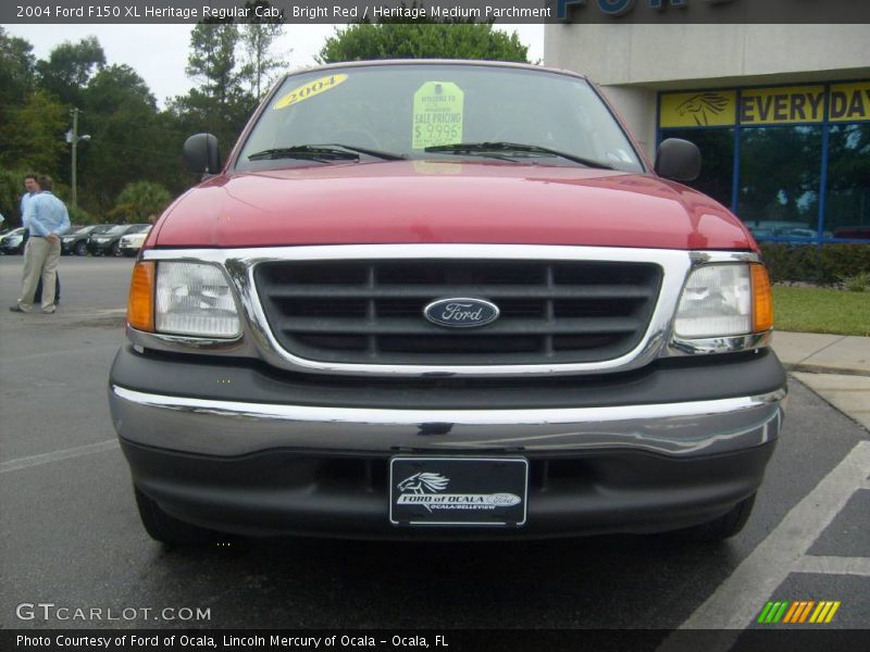 Bright Red / Heritage Medium Parchment 2004 Ford F150 XL Heritage Regular Cab