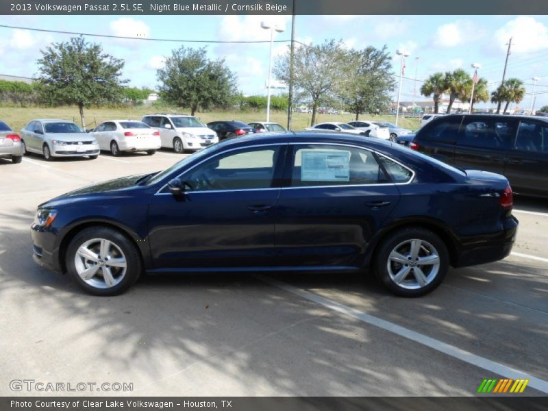 Night Blue Metallic / Cornsilk Beige 2013 Volkswagen Passat 2.5L SE