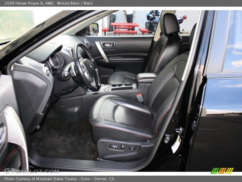 Wicked Black / Black 2008 Nissan Rogue SL AWD