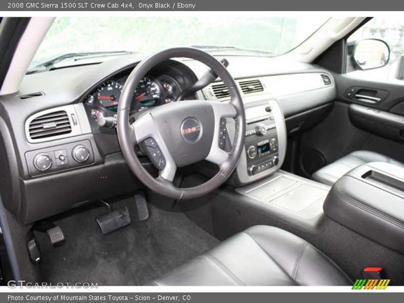 Onyx Black / Ebony 2008 GMC Sierra 1500 SLT Crew Cab 4x4