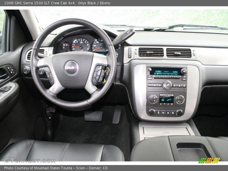 Onyx Black / Ebony 2008 GMC Sierra 1500 SLT Crew Cab 4x4