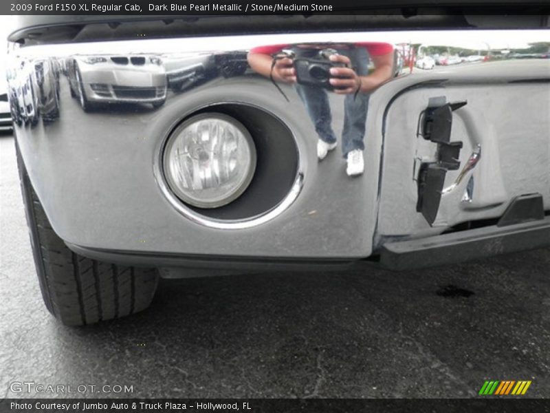 Dark Blue Pearl Metallic / Stone/Medium Stone 2009 Ford F150 XL Regular Cab