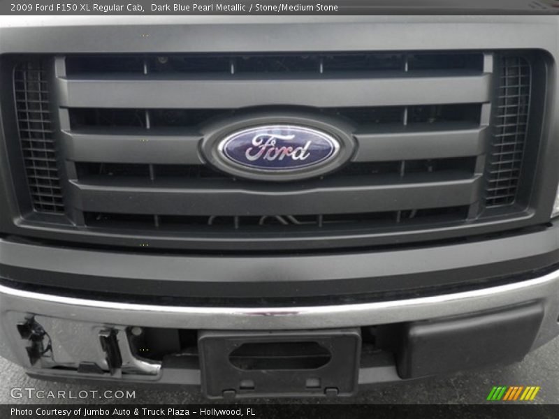 Dark Blue Pearl Metallic / Stone/Medium Stone 2009 Ford F150 XL Regular Cab