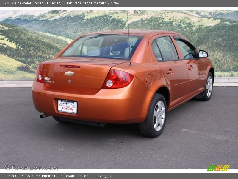 Sunburst Orange Metallic / Gray 2007 Chevrolet Cobalt LT Sedan