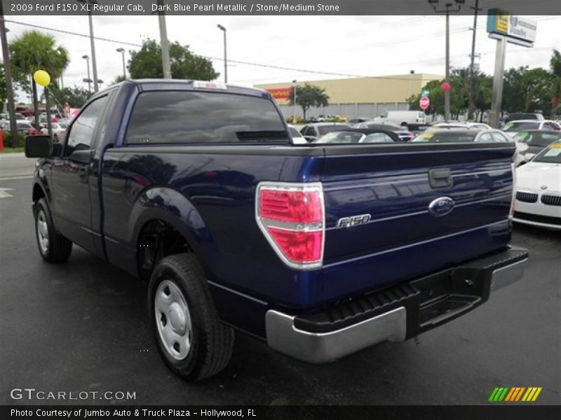Dark Blue Pearl Metallic / Stone/Medium Stone 2009 Ford F150 XL Regular Cab