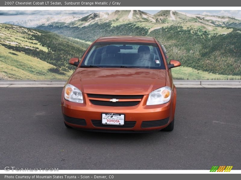 Sunburst Orange Metallic / Gray 2007 Chevrolet Cobalt LT Sedan