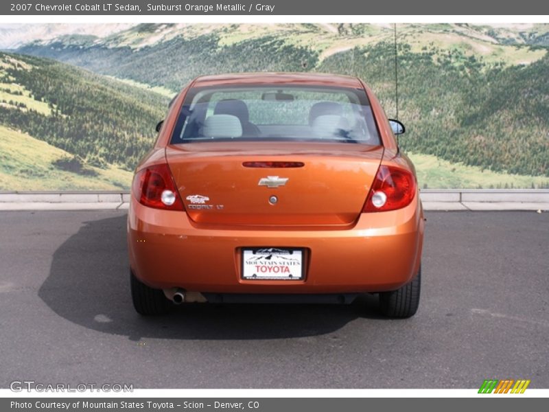 Sunburst Orange Metallic / Gray 2007 Chevrolet Cobalt LT Sedan
