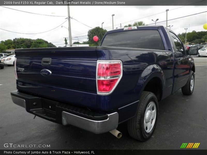 Dark Blue Pearl Metallic / Stone/Medium Stone 2009 Ford F150 XL Regular Cab