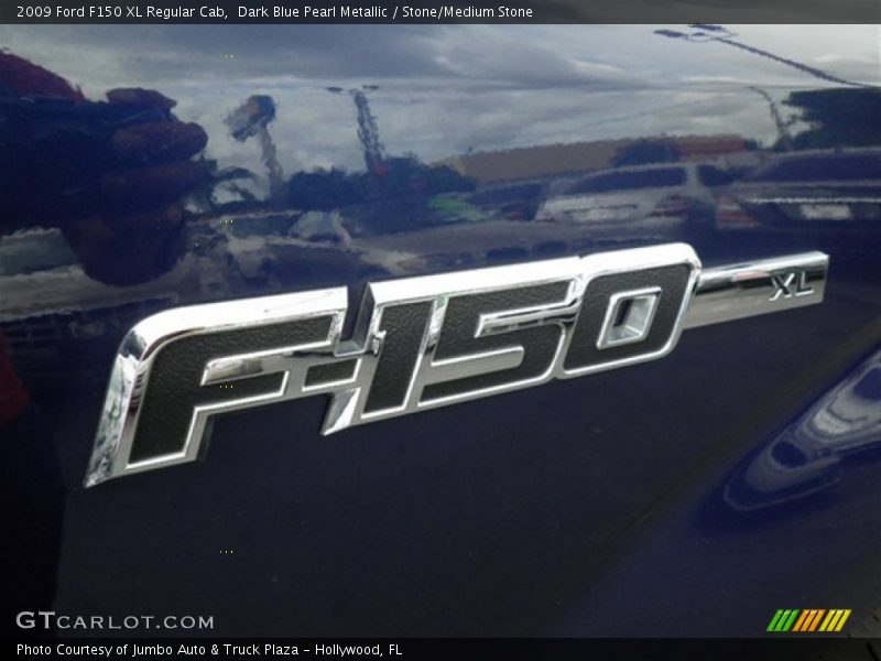 Dark Blue Pearl Metallic / Stone/Medium Stone 2009 Ford F150 XL Regular Cab
