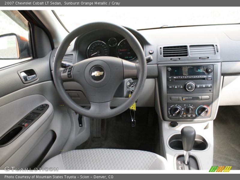 Sunburst Orange Metallic / Gray 2007 Chevrolet Cobalt LT Sedan
