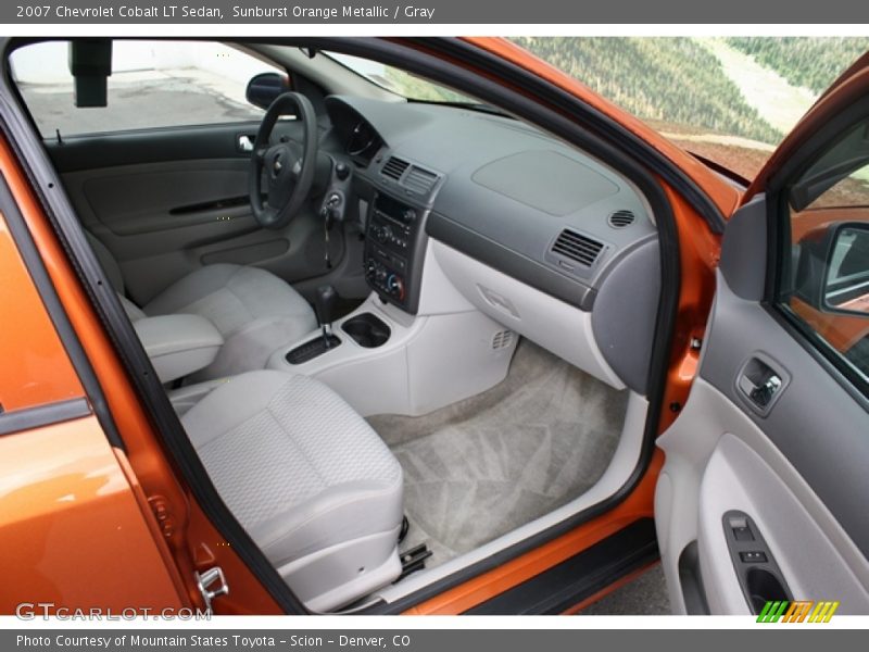 Sunburst Orange Metallic / Gray 2007 Chevrolet Cobalt LT Sedan