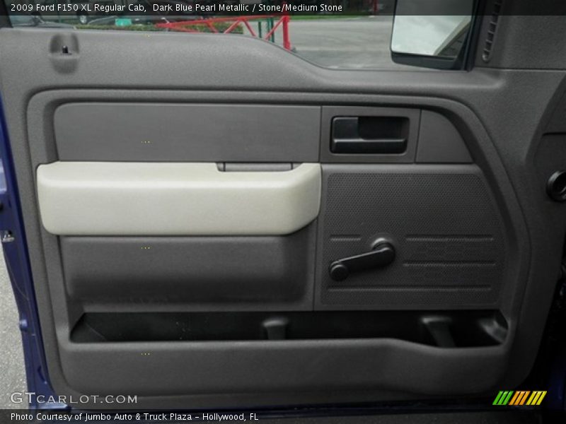 Dark Blue Pearl Metallic / Stone/Medium Stone 2009 Ford F150 XL Regular Cab
