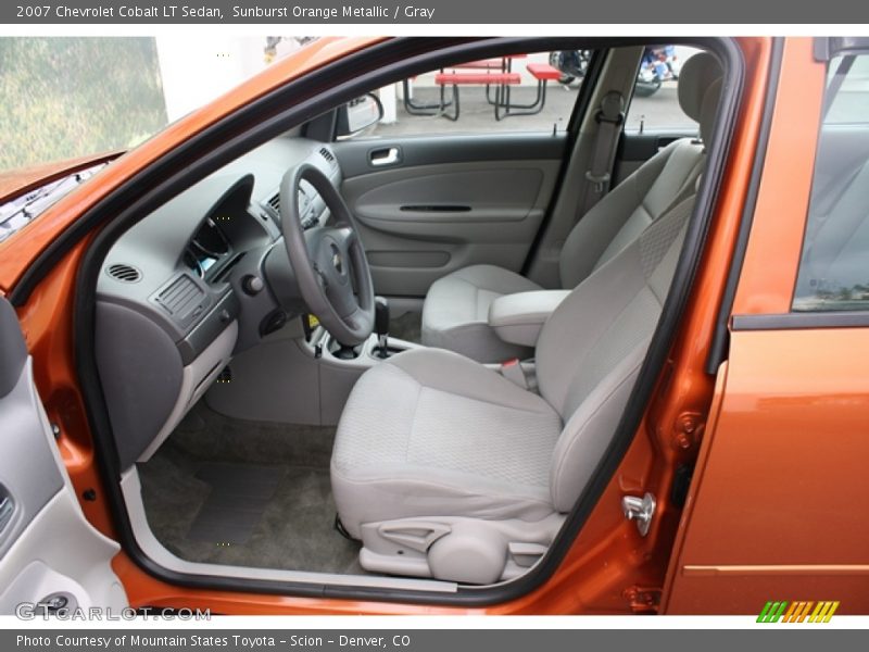 Sunburst Orange Metallic / Gray 2007 Chevrolet Cobalt LT Sedan