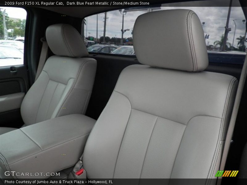 Dark Blue Pearl Metallic / Stone/Medium Stone 2009 Ford F150 XL Regular Cab