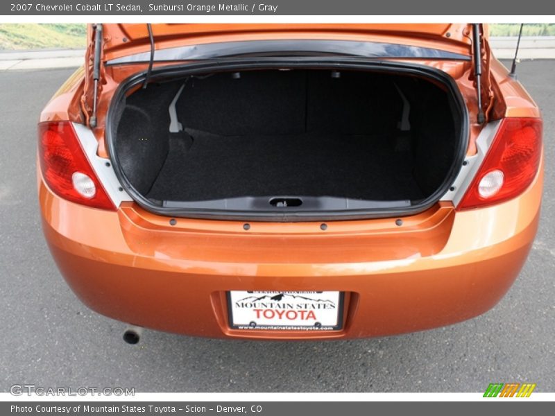 Sunburst Orange Metallic / Gray 2007 Chevrolet Cobalt LT Sedan