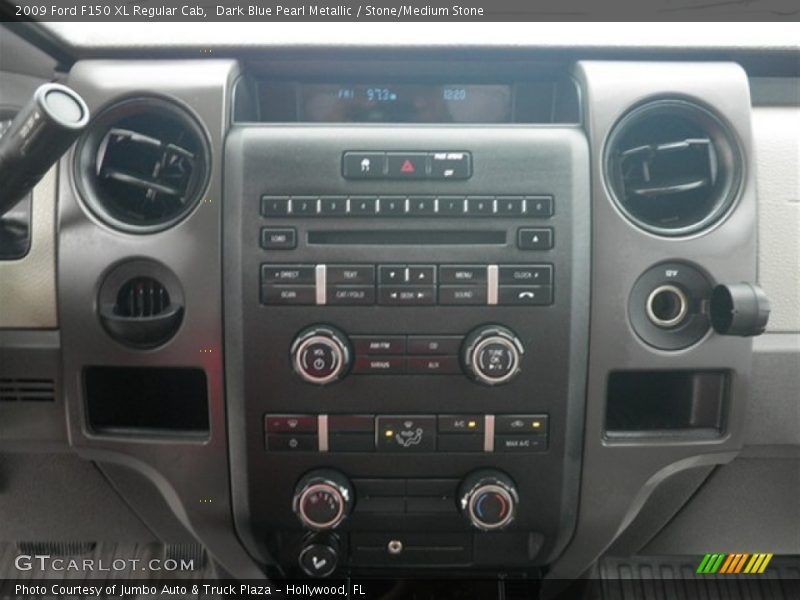 Dark Blue Pearl Metallic / Stone/Medium Stone 2009 Ford F150 XL Regular Cab