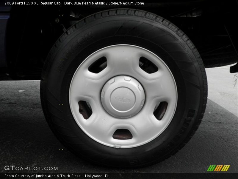 Dark Blue Pearl Metallic / Stone/Medium Stone 2009 Ford F150 XL Regular Cab