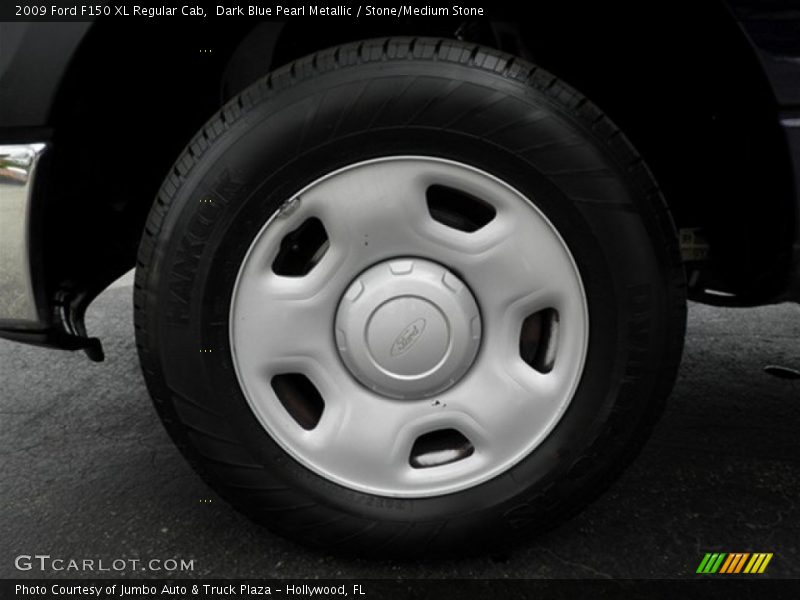 Dark Blue Pearl Metallic / Stone/Medium Stone 2009 Ford F150 XL Regular Cab