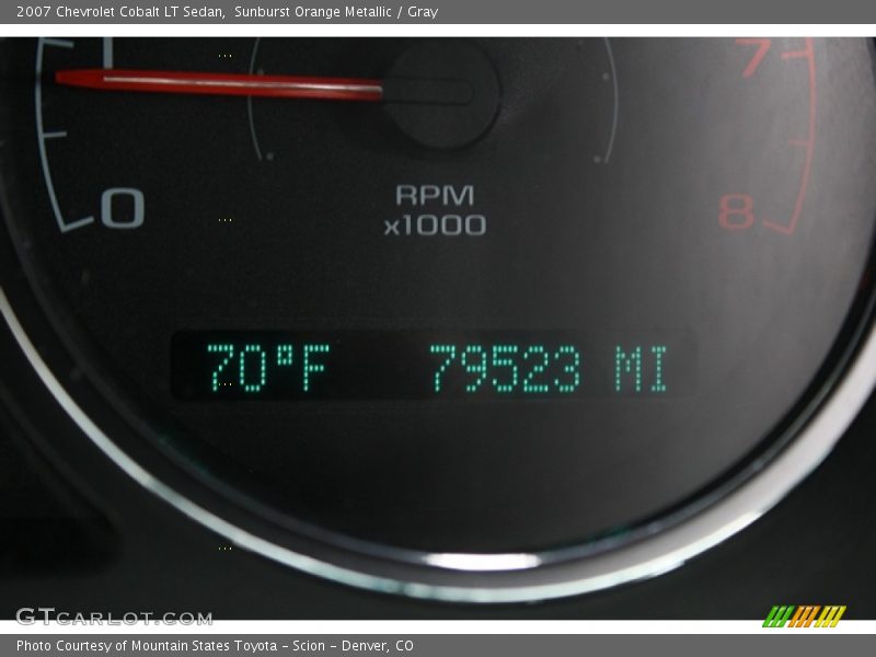 Sunburst Orange Metallic / Gray 2007 Chevrolet Cobalt LT Sedan