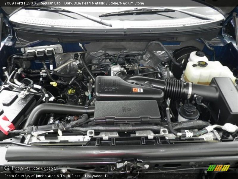 Dark Blue Pearl Metallic / Stone/Medium Stone 2009 Ford F150 XL Regular Cab